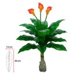 planta artificial copo de leite florarte 1m vermelho (mp)