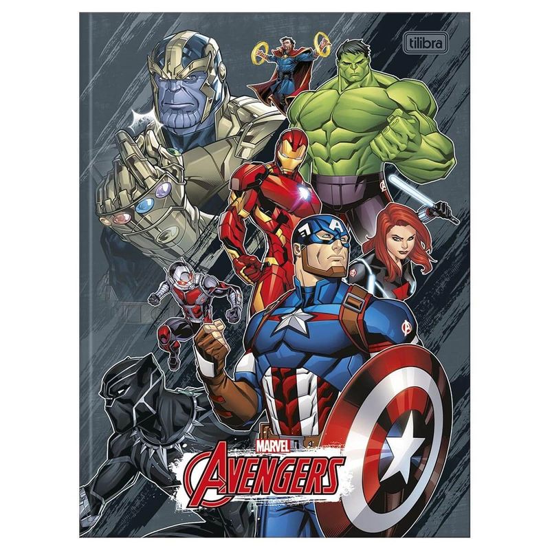 caderno brochurão tilibra 80 folhas avengers sortido - 308986