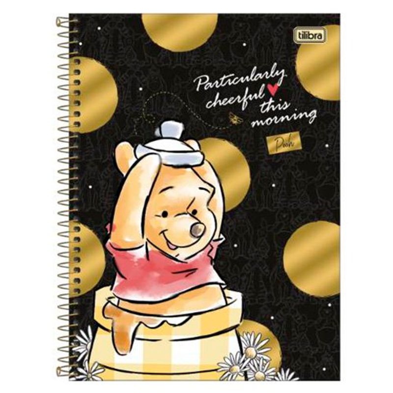 caderno espiral tilibra 01 matéria pooh sortido - 308285