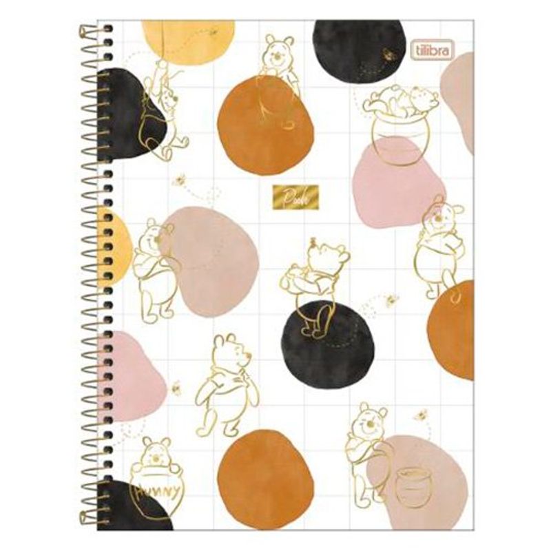 caderno espiral tilibra 01 matéria pooh sortido - 308285