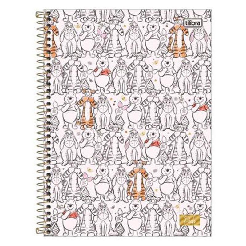 caderno espiral tilibra 01 matéria pooh sortido - 308285