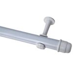 kit varão para cortina 28mm couselo 2,5m branco (mp)