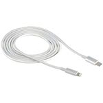 cabo usb-c intelbras lightning 1,5m nylon branco eual 15nb (mp)