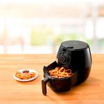 fritadeira elétrica air fryer elgin 4l quick fryer preto (mp)