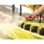 mangueira flex tramontina 10 metros com engates rosqueados e esguicho em pvc verde