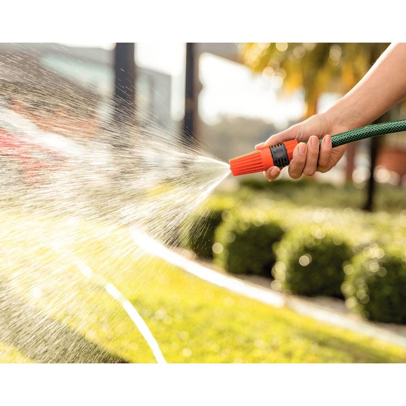 mangueira flex tramontina 10 metros com engates rosqueados e esguicho em pvc verde