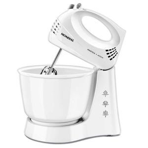 Batedeira Mondial Prática 3,6 Litros 400W B-44-W 3 Velocidades + Pulsar Branco 127V