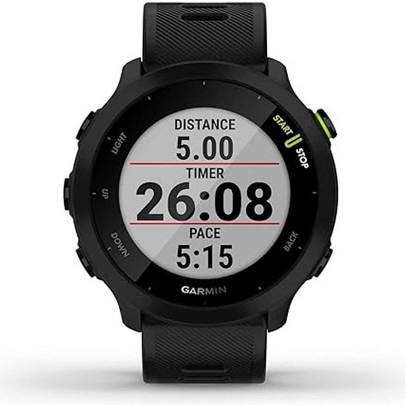 smartwatch garmin forerunner 55 gps preto a-bi