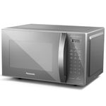 micro-ondas panasonic dupla refeição 27l cinza - st55lmru