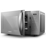 micro-ondas panasonic dupla refeição 27l cinza - st55lmru