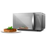 micro-ondas panasonic dupla refeição 27l cinza - st55lmru