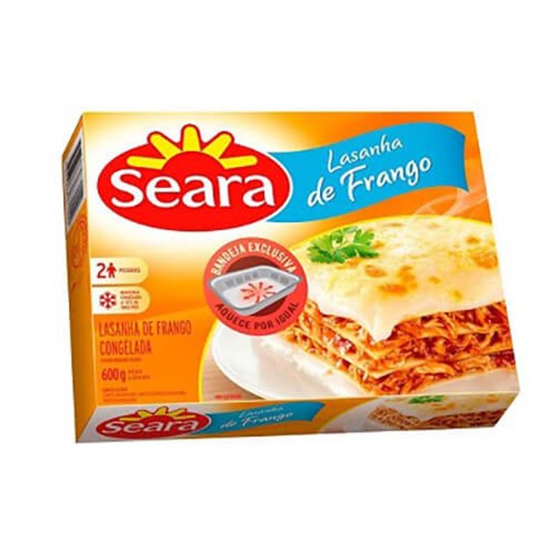 lasanha congelada seara frango 600g