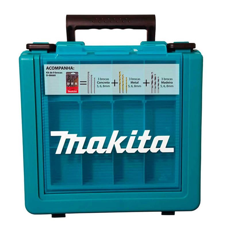furadeira makita de impacto 760w 127v 13mm azul - hp1640kx1 (mp)
