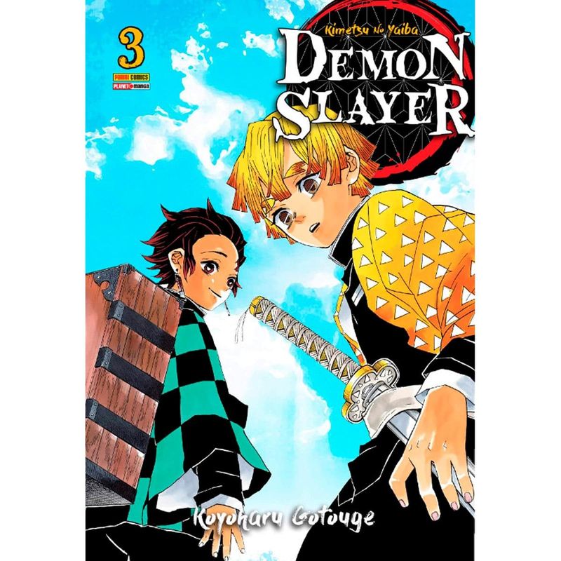 livro demon slayer volume 03 mangá - panini (mp)