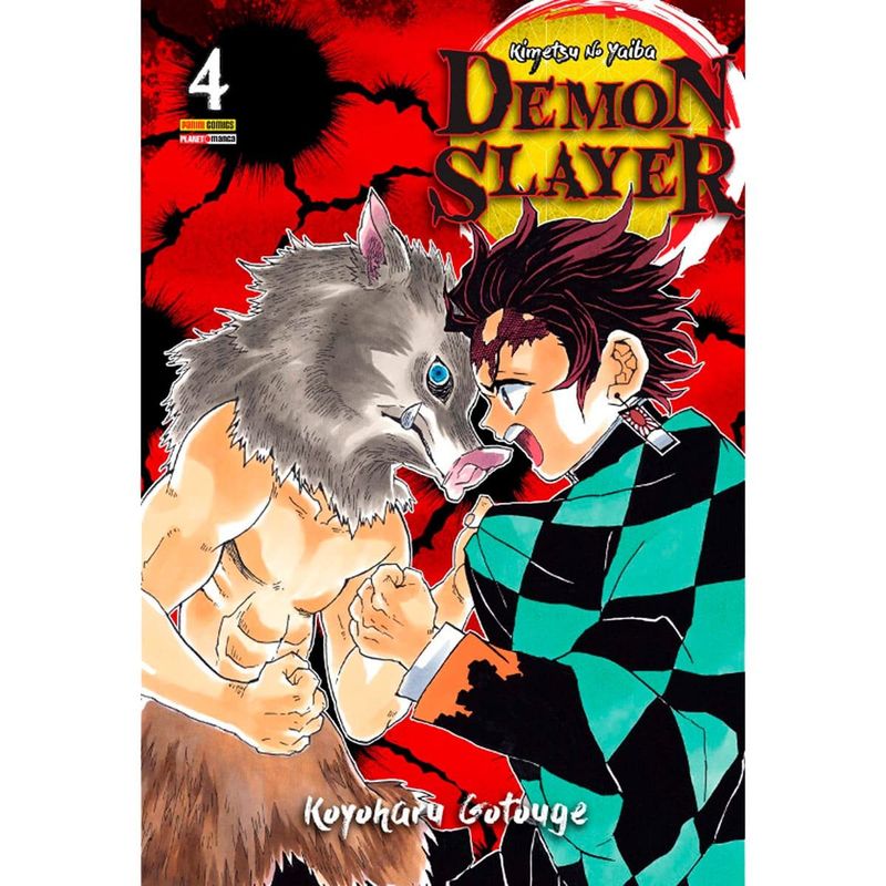 livro demon slayer volume 04 mangá - panini (mp)