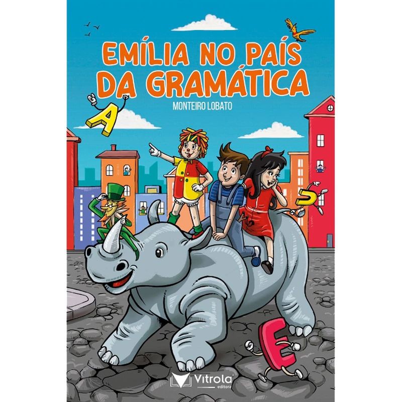 livro emília no país da gramática - vitrola (mp)