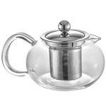 bule de vidro para chá com infusor em aço inox oxford 500ml