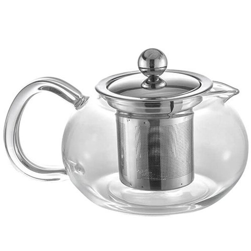 bule de vidro para chá com infusor em aço inox oxford 500ml