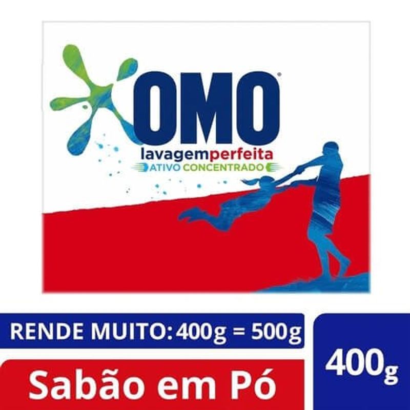 sabão em pó omo lavagem perfeita caixa 400g