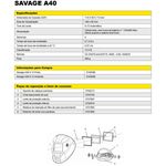 máscara de solda esab savage a40 9-13 amarela (mp)