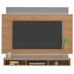 painel para tv artely até 75" imperio carvalho e cinza