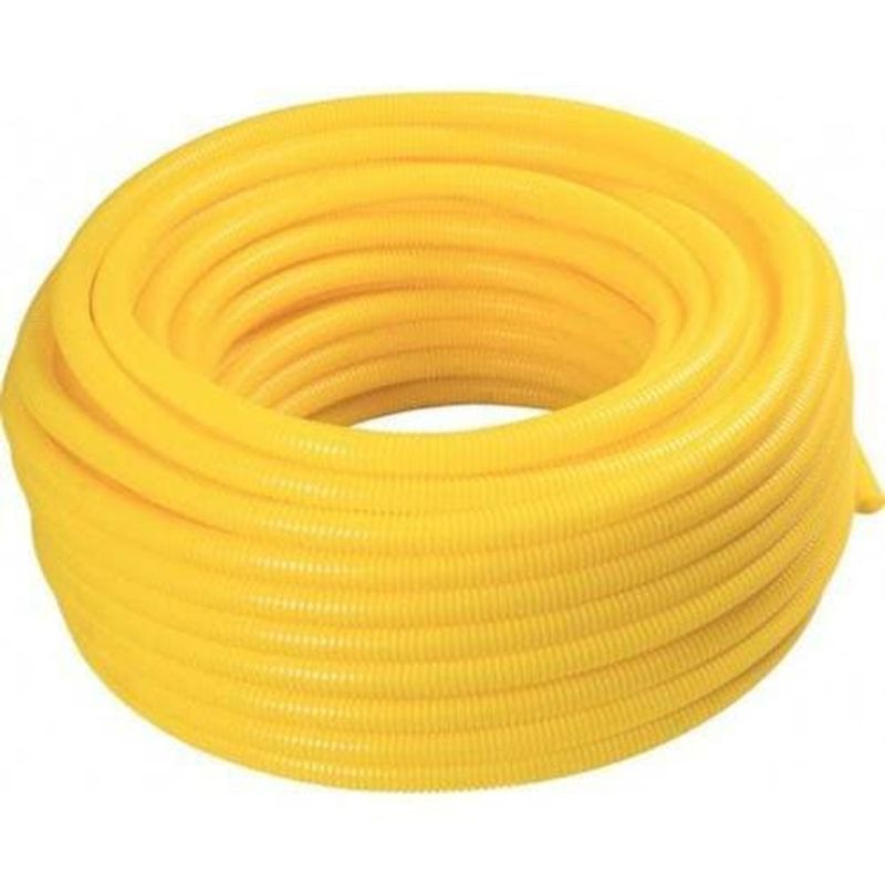 conduíte corrugado leve flexível amanco 25mm 3/4" 50 metros amarelo (mp)