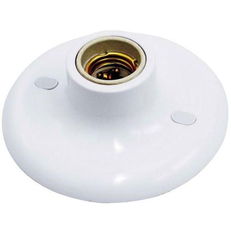 plafon bocal cerâmico 100w e27 taschibra branco (mp)
