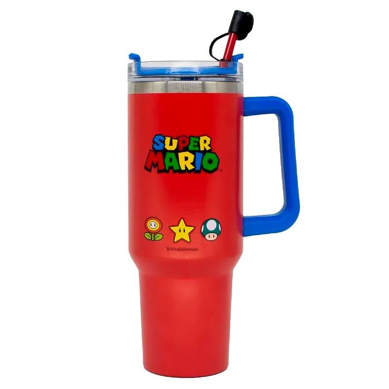copo térmico zonacriativa com pingente super mario 1,15l (mp)