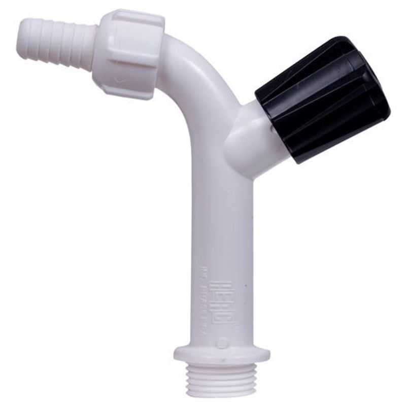 torneira plástica para tanque herc com bico 1/2 branca 10cm (mp)