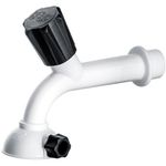 torneira plástica para cozinha herc 1/2 branca 10cm (mp)