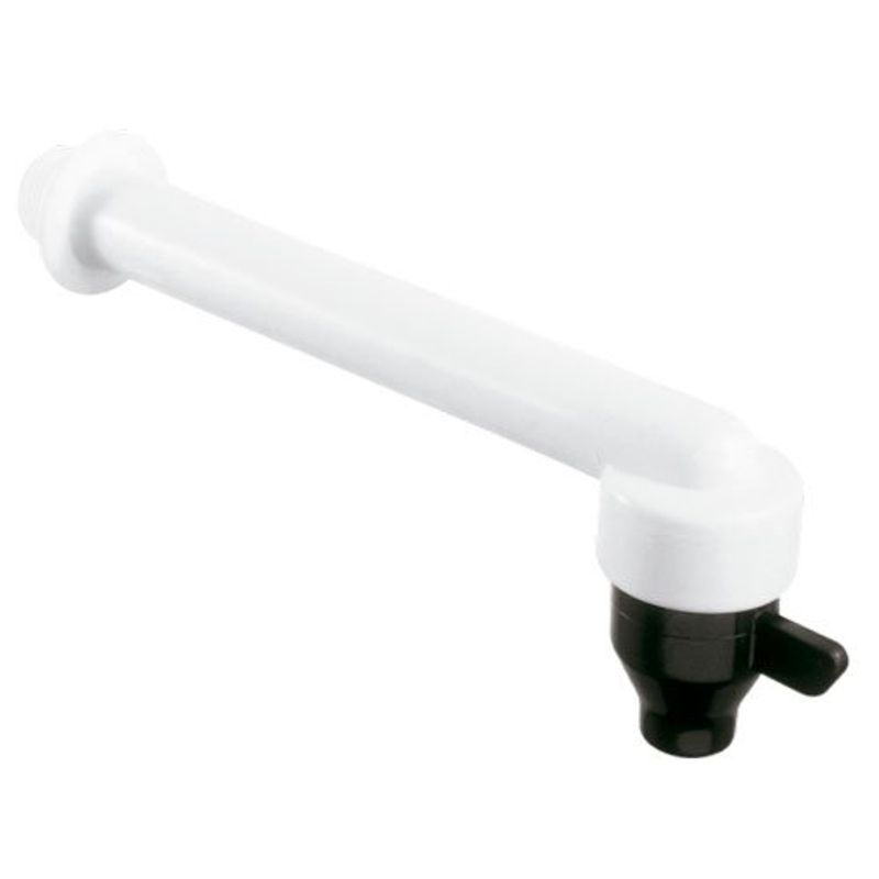 torneira plástica herc alavanca 1/2 branca 18cm (mp)