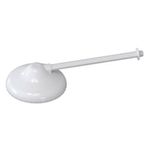 chuveiro plástico 8" médio com braço sem registro herc 30cm 1/2" branco (mp)