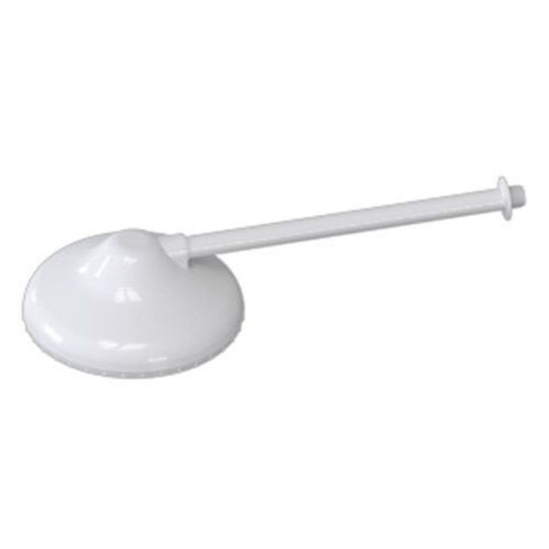 chuveiro plástico 8" médio com braço sem registro herc 30cm 1/2" branco (mp)
