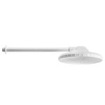 chuveiro plástico 8" médio com braço sem registro herc 30cm 1/2" branco (mp)