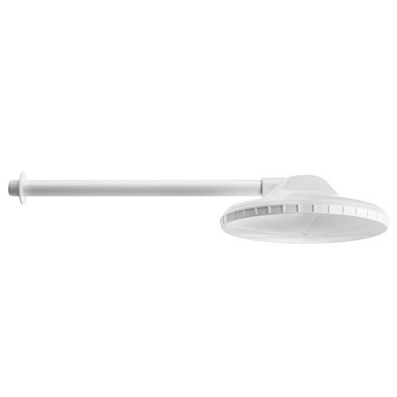 chuveiro plástico 8" médio com braço sem registro herc 30cm 1/2" branco (mp)
