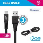 cabo usb-c i2go 1.2m preto 716