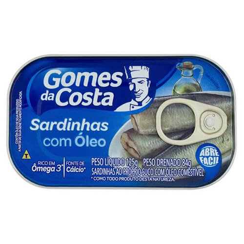 Sardinha Gomes Da Costa Óleo (Emb. contém 50un. de 125g cada)