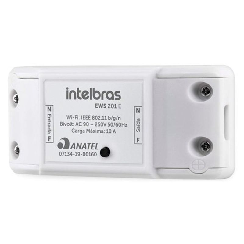 interruptor controlador de cargas smart wi-fi intelbras ews 201 e