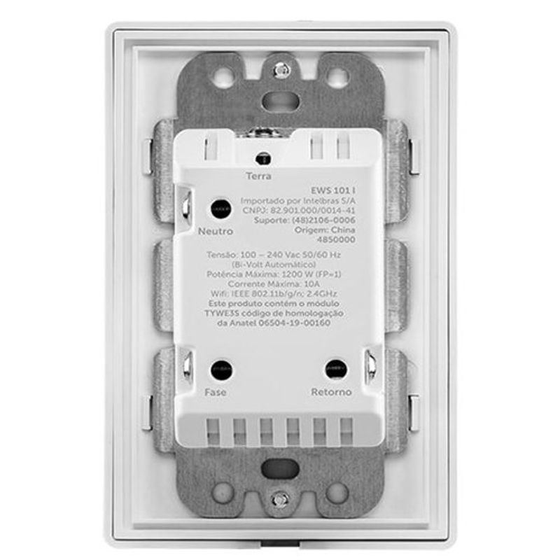 interruptor inteligente smart wi-fi intelbras ews 101 i