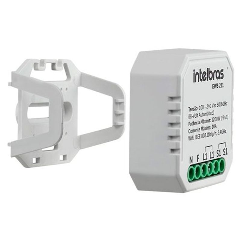 interruptor controlador de cargas wi-fi 1/1 intelbras ews 211