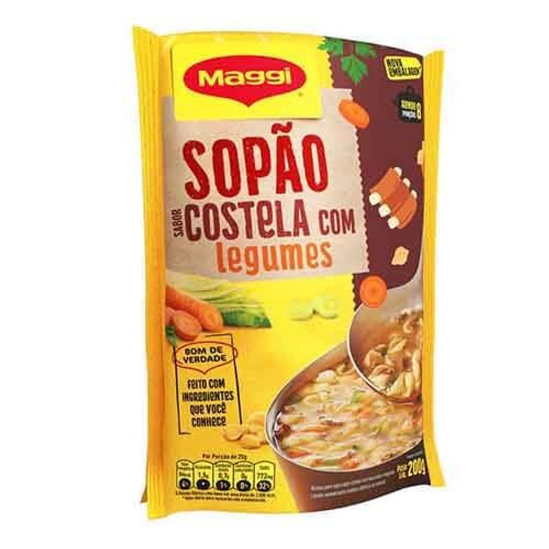 sopa maggi sabor costela com legumes 200g