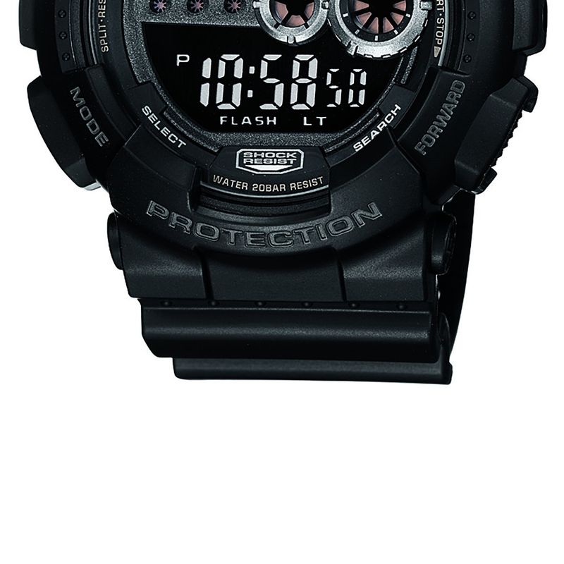 relógio casio g-shock digital masculino gd-100-1bdr preto