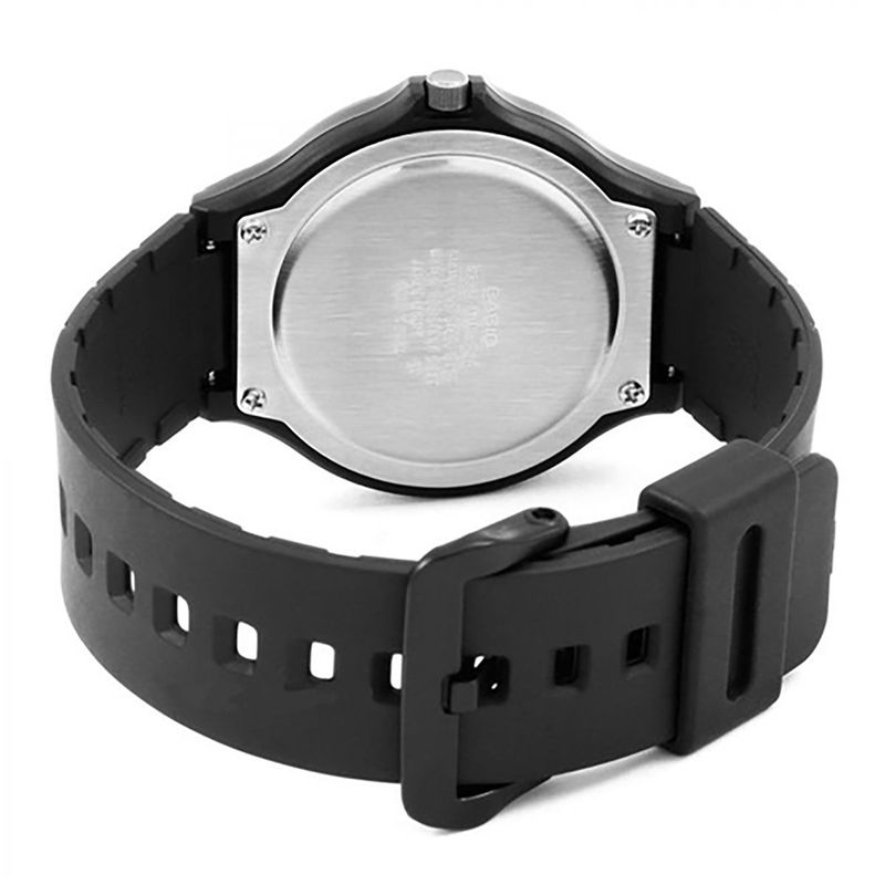 relógio de pulso casio standard analogo unissex caixa resina preto pulseira resina preto modelo mw-240-1b2vdf