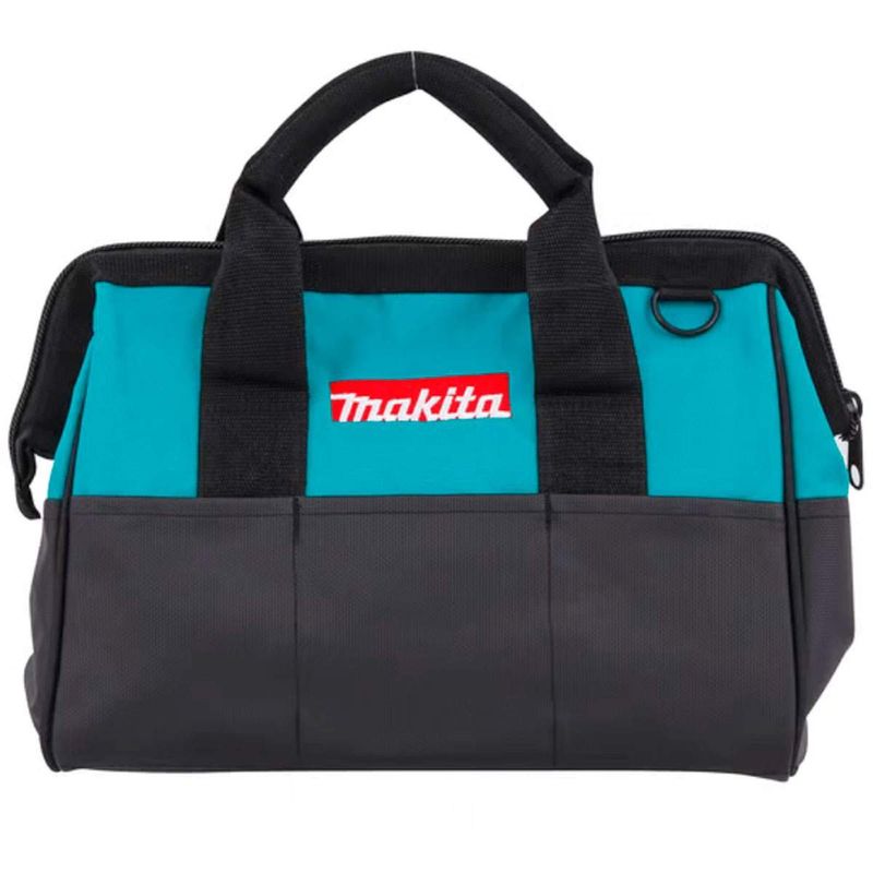 bolsa para ferramentas makita em lona azul e preta (mp)