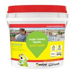 impermeabilizante super manta líquida quartzolit balde 12kg branco (mp)