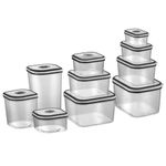 jogo de potes herméticos electrolux 10 peças com tampa 80000565