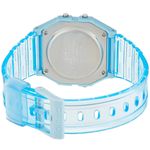 relógio de pulso casio standard digital unissex azul f-91ws-2df