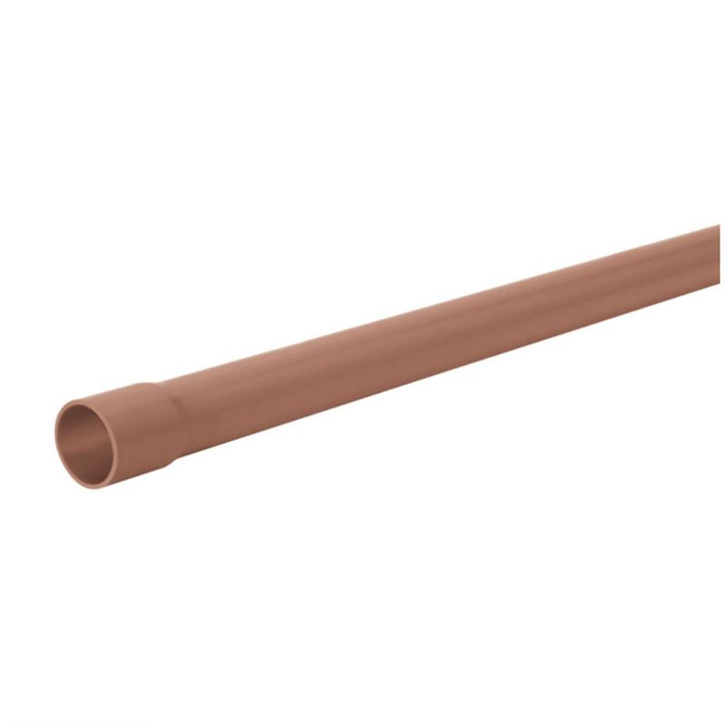 tubo pvc soldável amanco 25mmx6m marrom (mp)