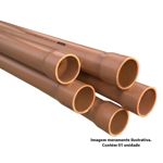 tubo pvc soldável amanco 25mmx6m marrom (mp)