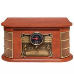 vitrola raveo spazio toca-discos conexão bluetooth madeira